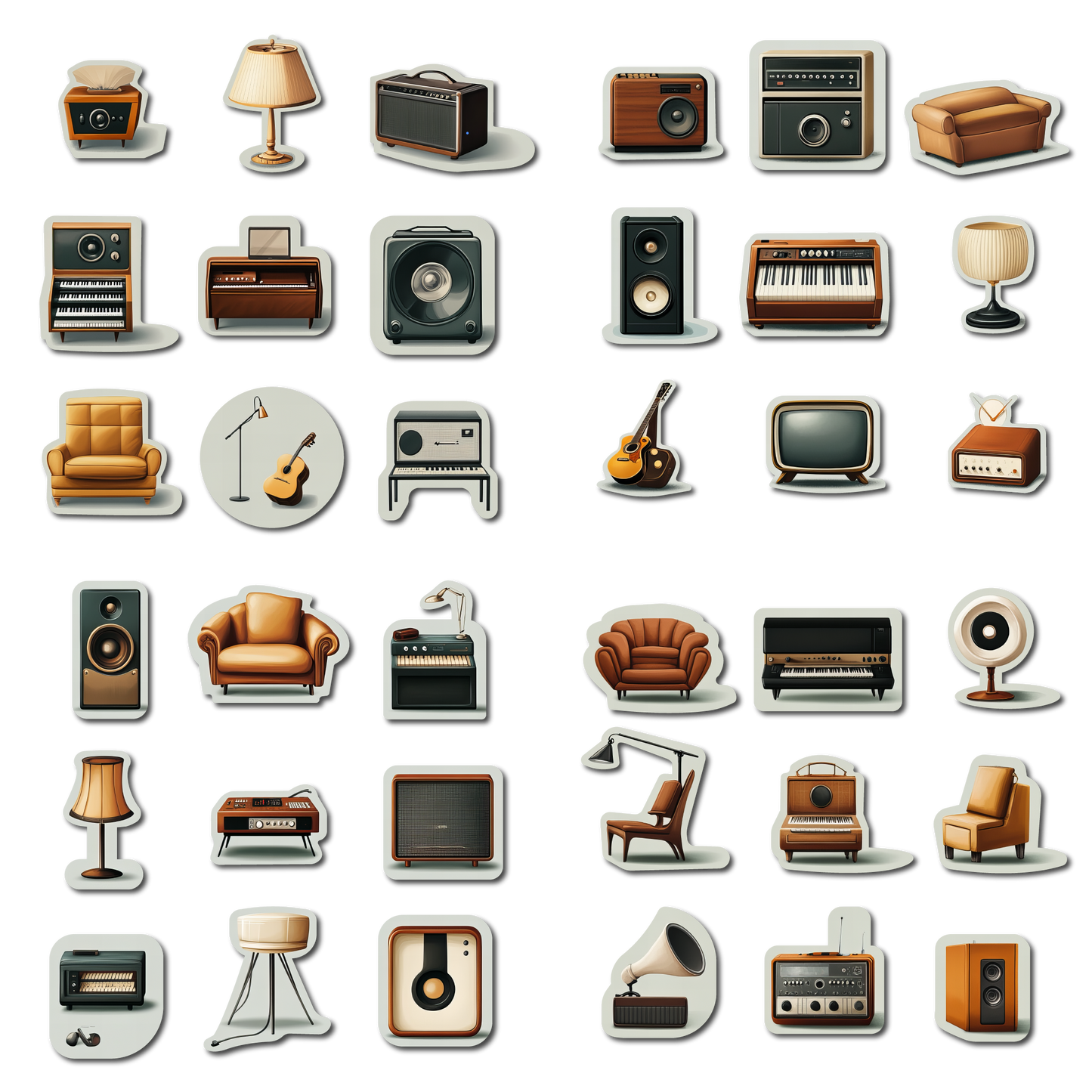 36 Textural Modernism Icons