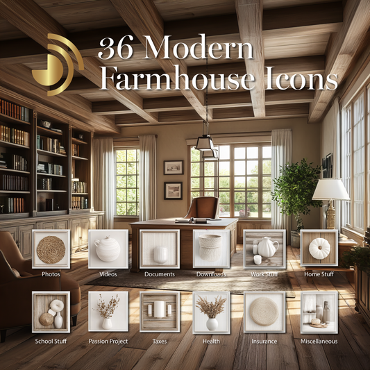 36 Modern Farmhouse Icons