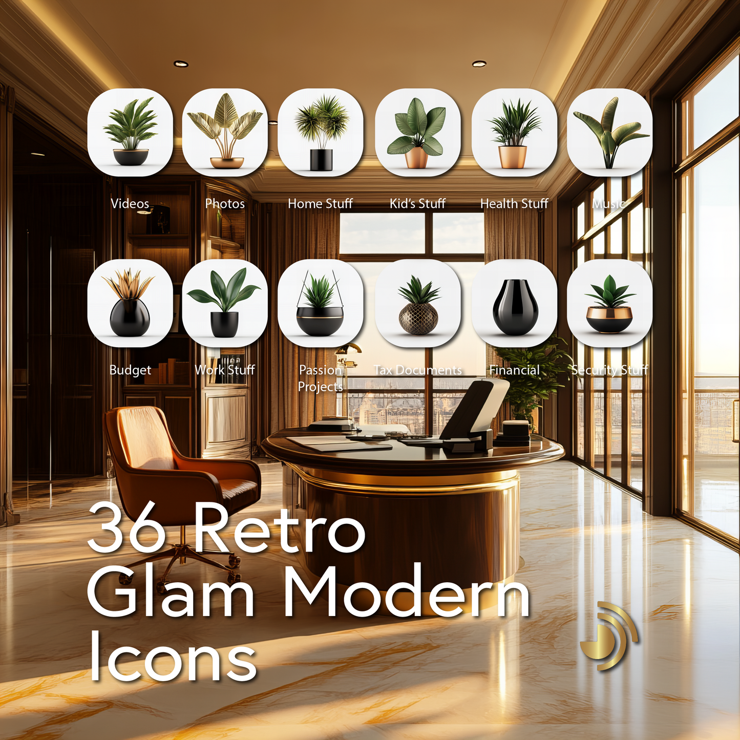 36 Retro Glam Modern Icons