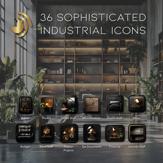 36 Sophisticated Industrial Icons