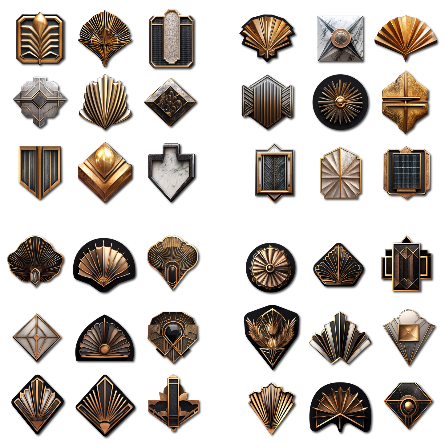 36 Art Deco Revival Icons