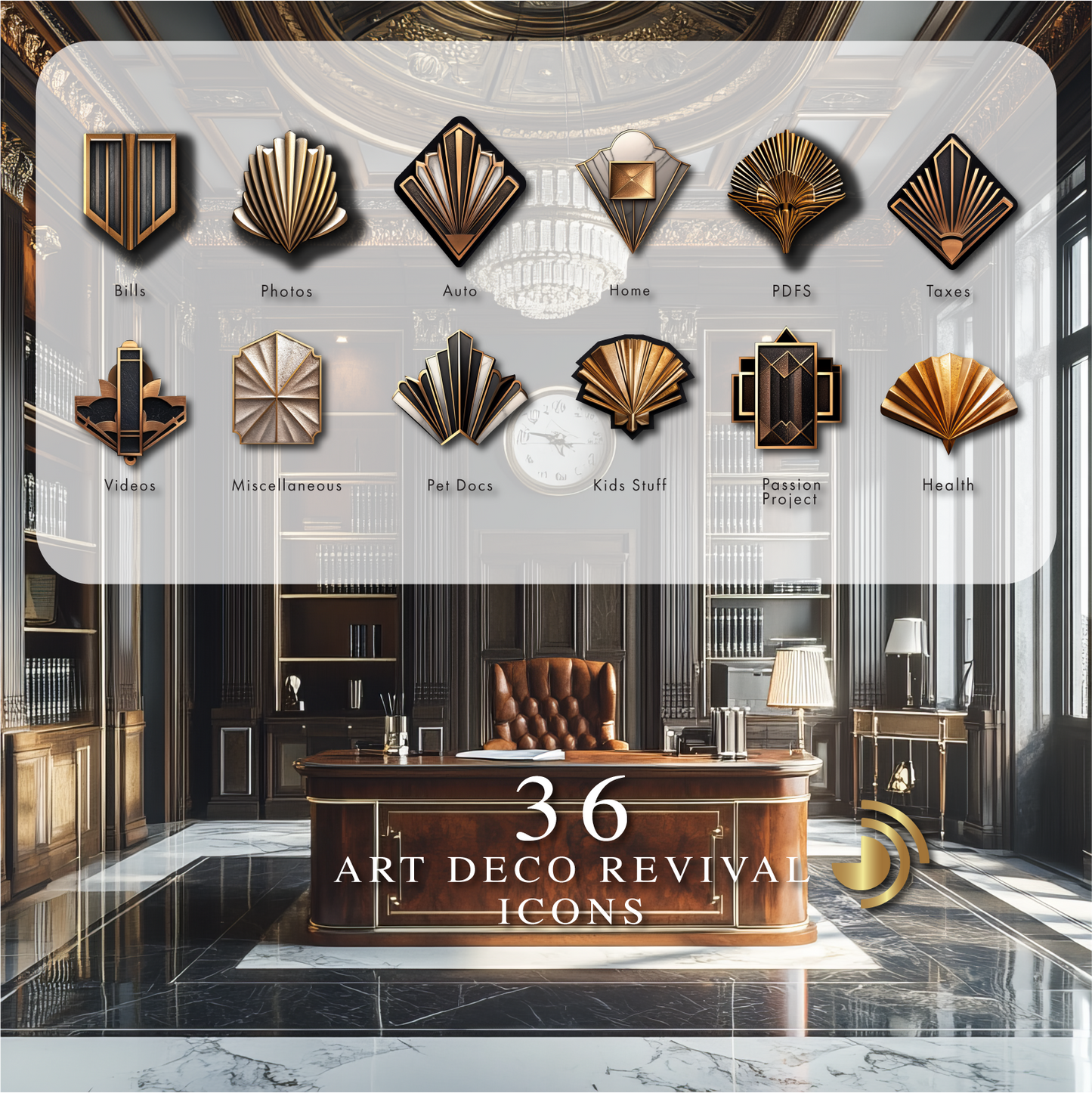 36 Art Deco Revival Icons