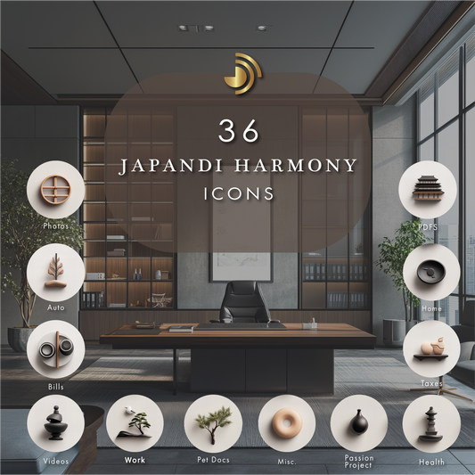 36 Japandi Harmony Icons